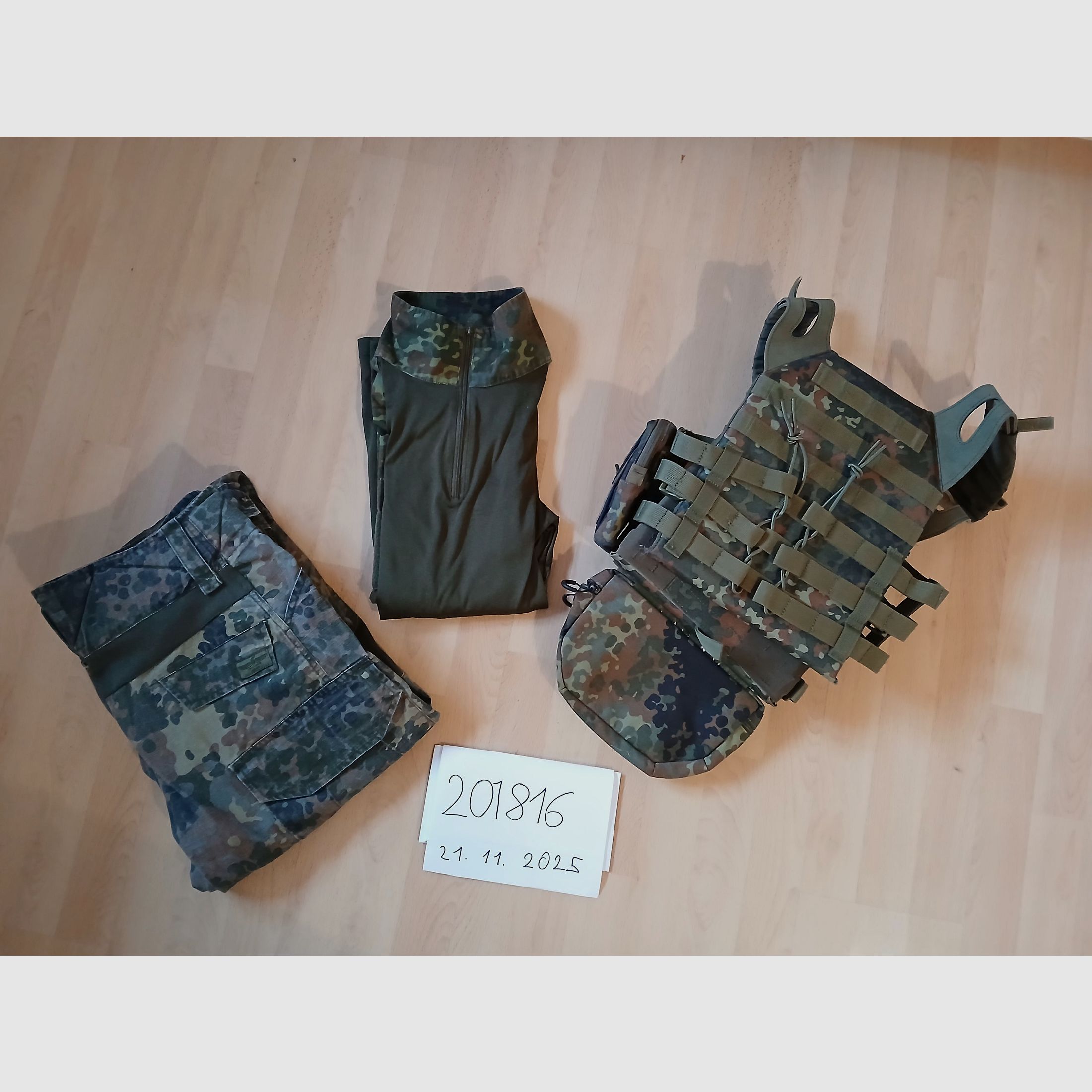 Flecktarn uniform set + plate carrier