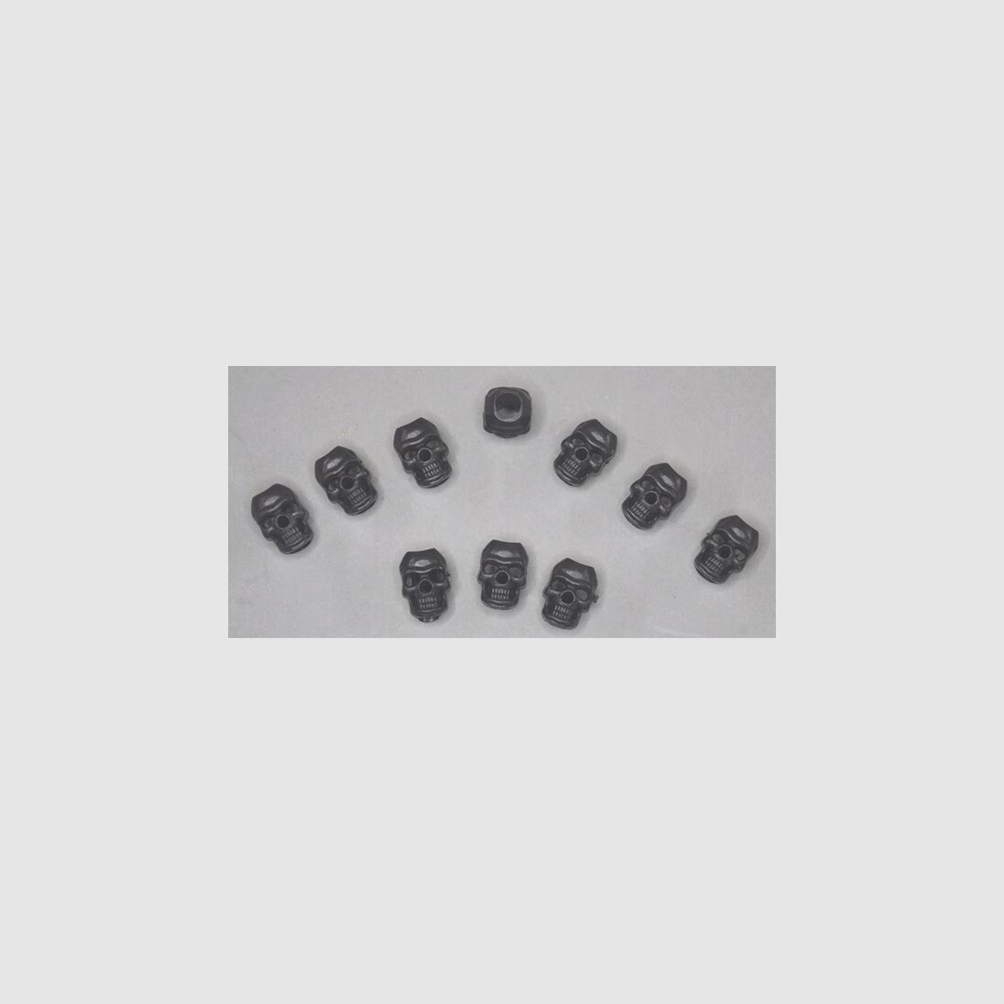 1 Kordelstopper Skull Schwarz