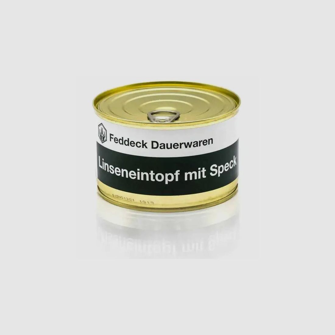 Feddeck Dauerwaren Fertiggericht Dose Linseneintopf mit Speck 400 g