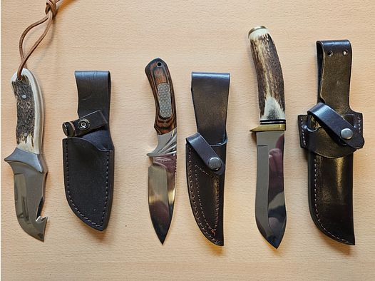 3 Jagdmesser von Albainox im Set zu verkaufen.