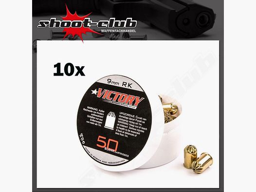 Victory Victory blank cartridges for revolver 9mm R.K. 500 rounds