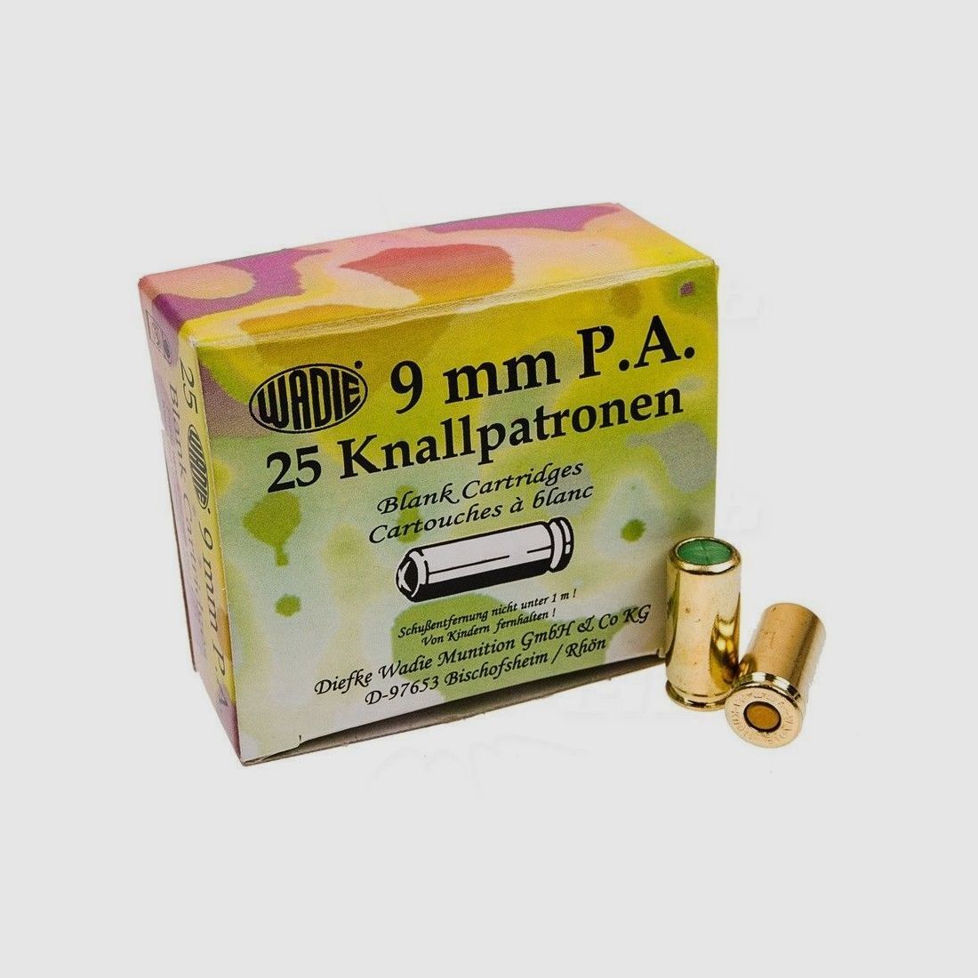 Wadie Platzpatronen 9 mm P.A.K. - 25 Stk