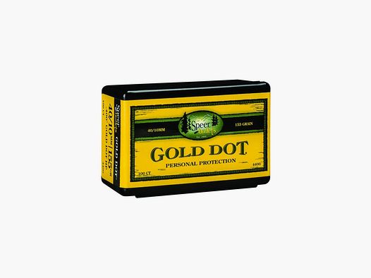 SPEER Gold Dot HP Geschoss – .400″ – 155 grains