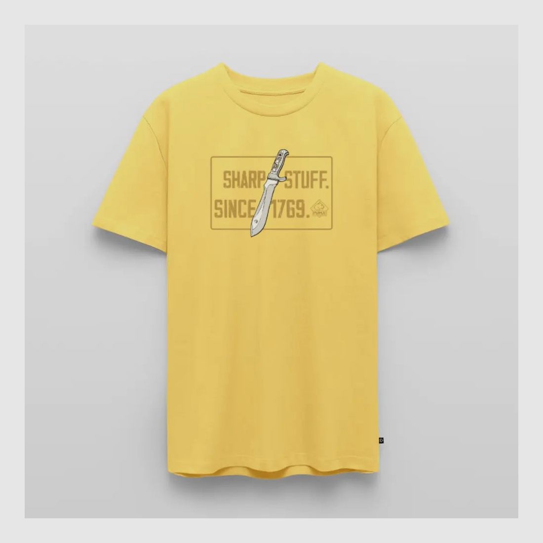 PUMA Męska Premium Koszulka "Sharp stuff since 1769 Gold"