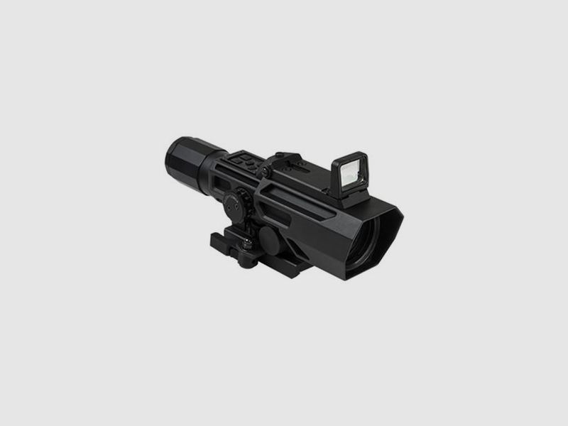 Zielfernrohr 3-9x42 Schwarz mit Flip-Up Red Dot NcS