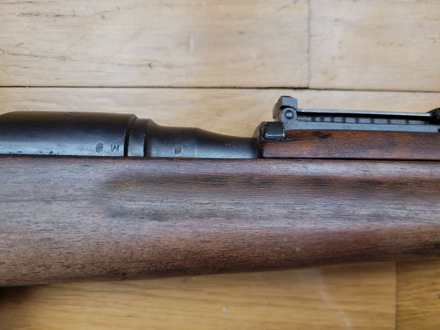 Venerabler kleiner österreichischer Mousqueton M95/30 – rechambered 6,5x57R – ohne Sicherungsanordnung – klassische Mannlicher Clips – Arsenal von Budapest – Kategorie D2, Bild 5 von 23