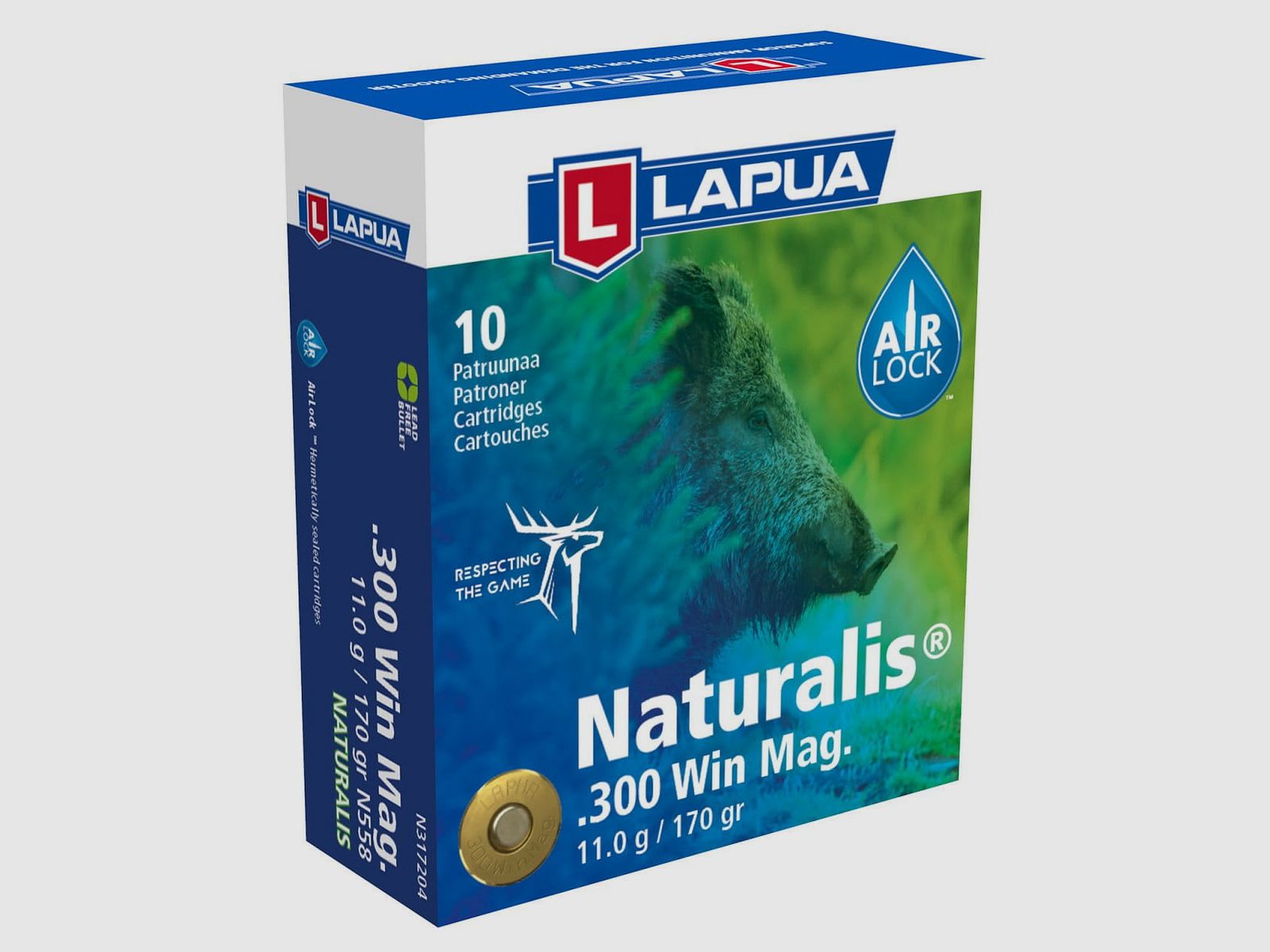 Lapua .300 Win Mag Naturalis 170 grs. 10 pcs.