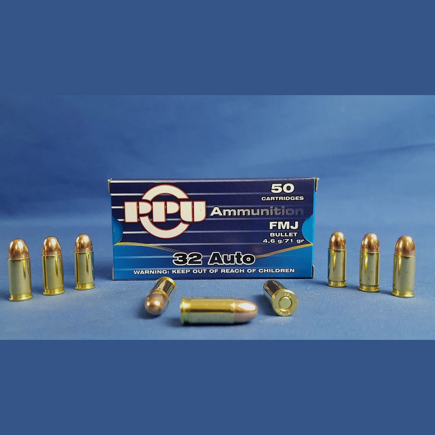 PPU .32 Auto FMJ 71grs 4,6g