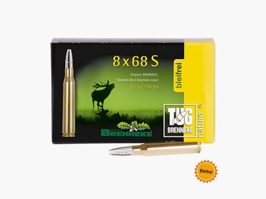 Brenneke 8x68 S 150GR TUG nature+ 20 cartouches