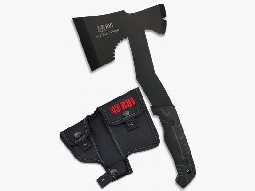 RUI Tactical Ax Einsatzaxt incl. Nylonscheide mit Taschen