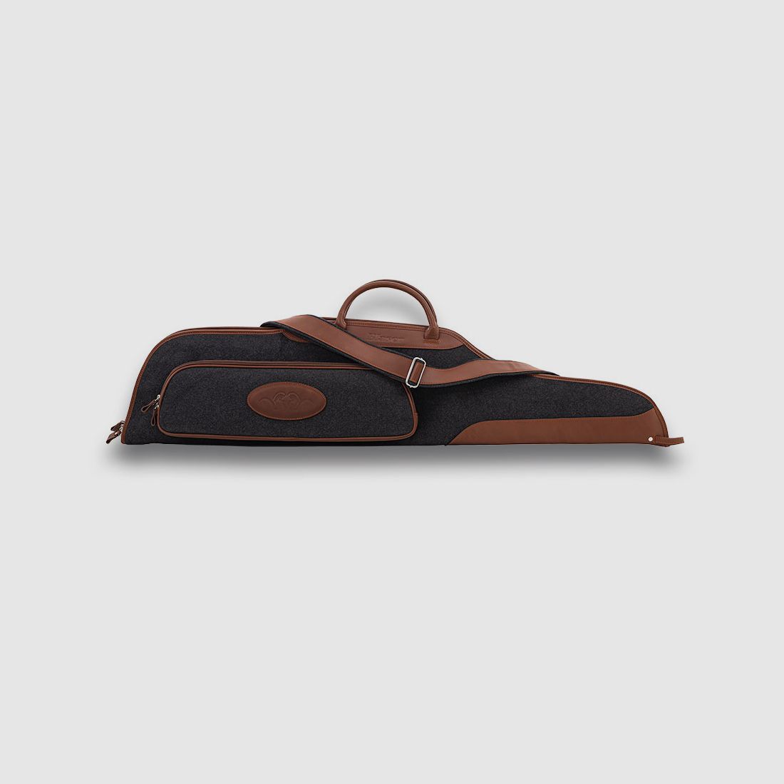 Loden-Leder-Futteral kurz