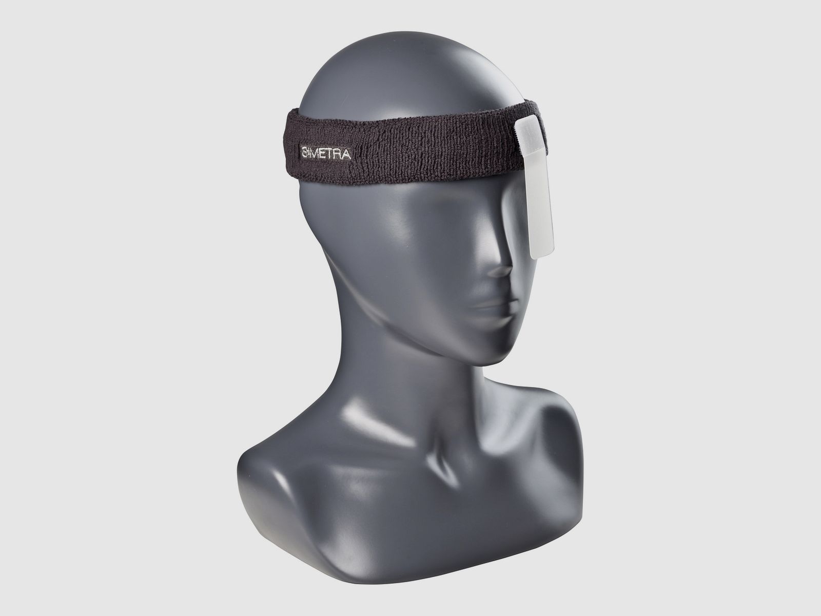 Simetra diadema antracita con visera transparente