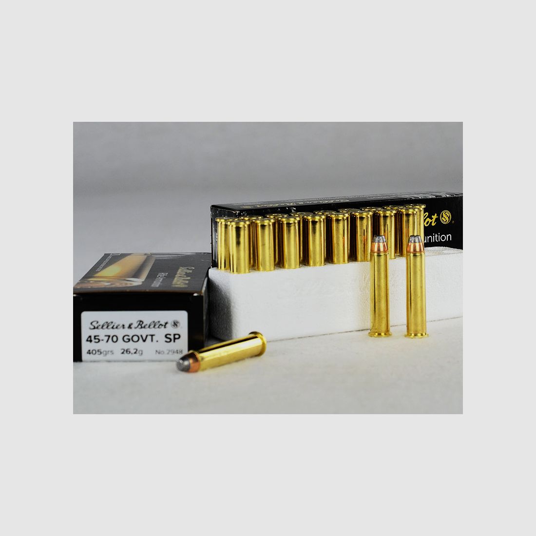 Sellier & Bellot .45-70 Government, Teilmantel, 405 grs 1 Packung (20 Schuss á 2,295 €*)