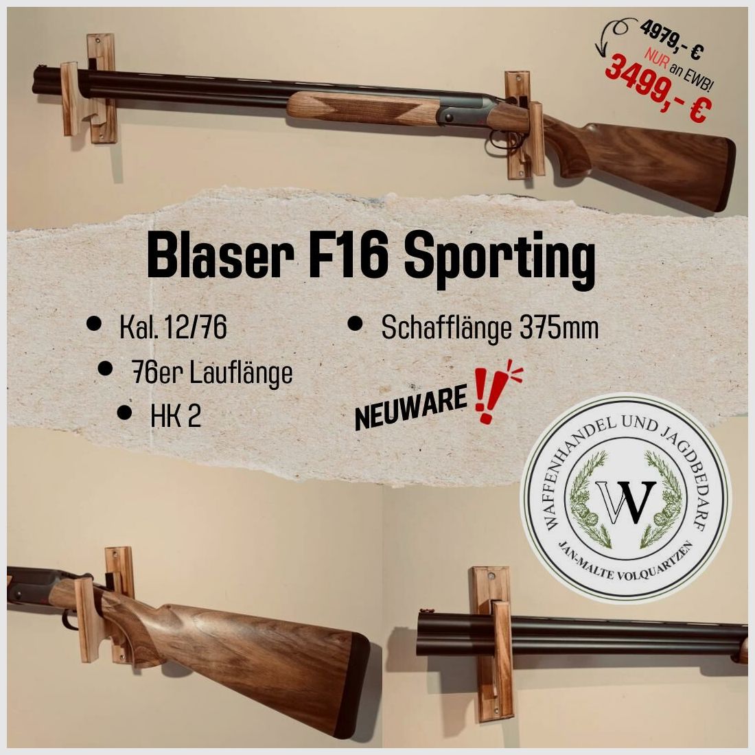 Blaser F16 Sporting 12/76
