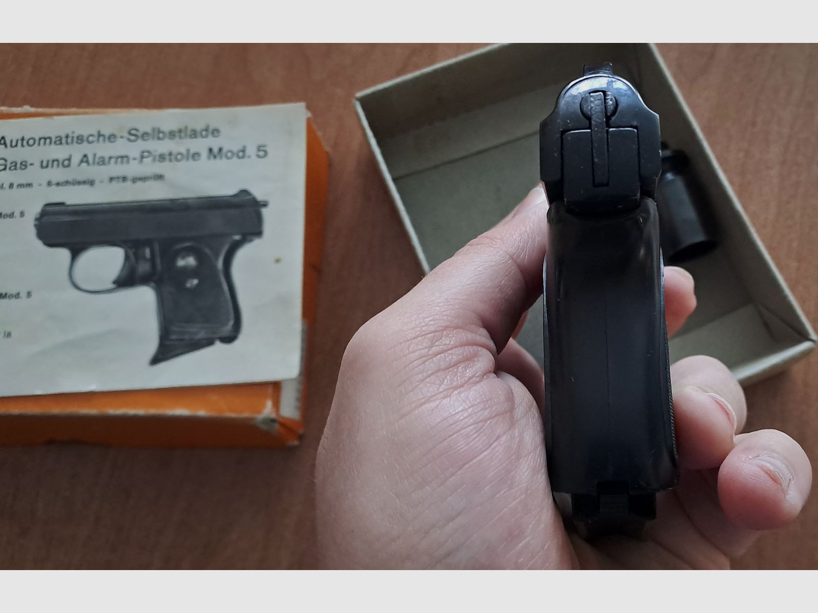 HS Mod.5 Cal. 8 mm blank/ PTB 100/2 from 1993