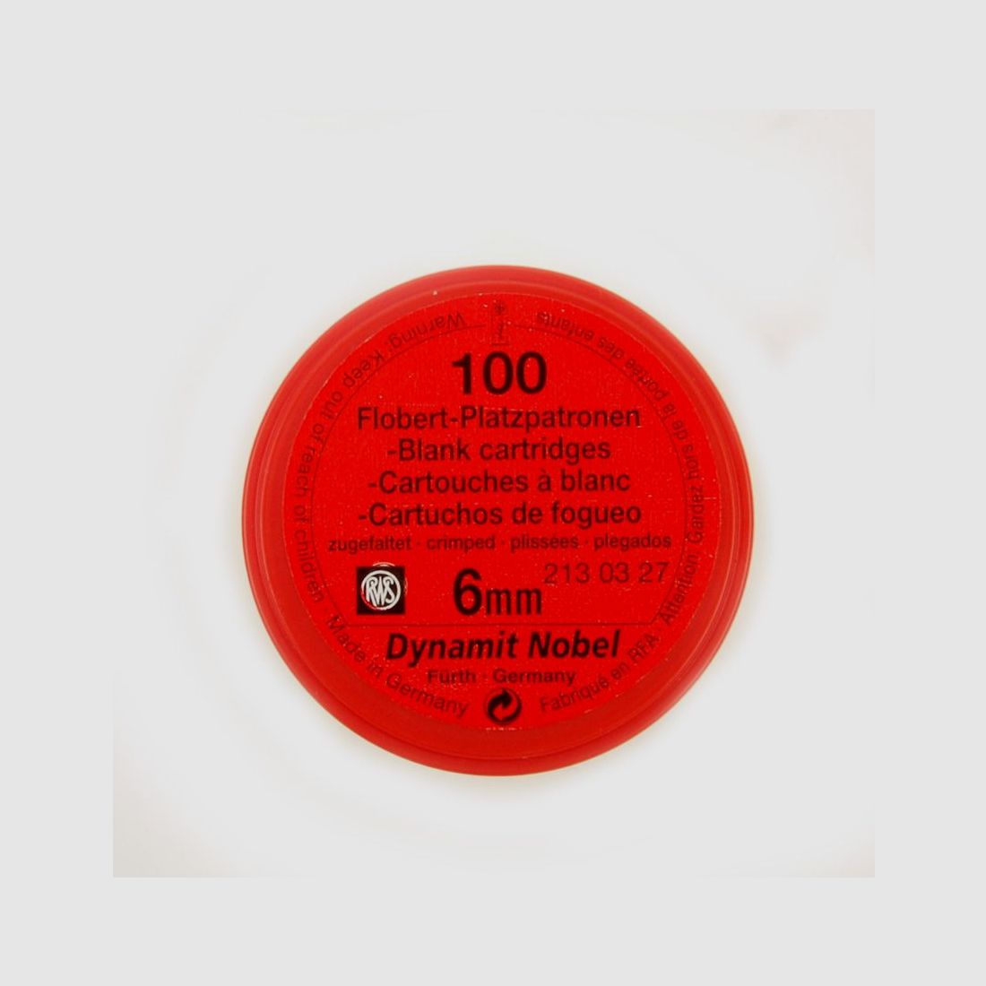 RWS Flobert Platzpatronen 6mm 100 Stk.