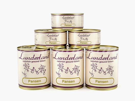 1 x 800g Lunderland PANSEN Hundefutter in der Dose 100% Rinderpansen | Hund BARF