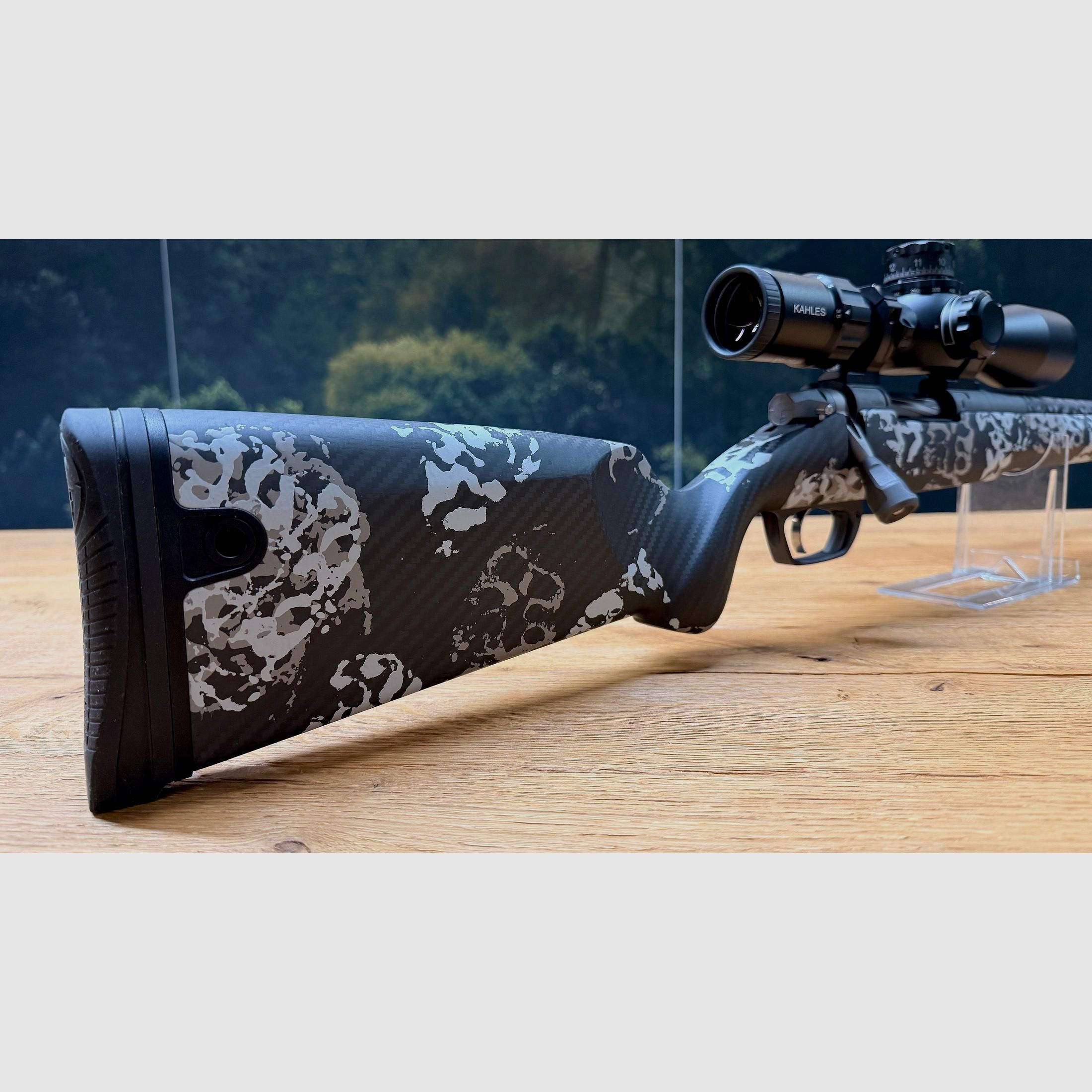 Gunwerks ClymR / 6 Creedmoor / LL 18" / con sistema in titanio / Kahles K318i 3,5-18x50