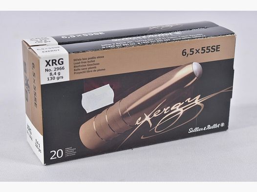 Sellier & Bellot 130grs XRG 20SZT 6,5x55