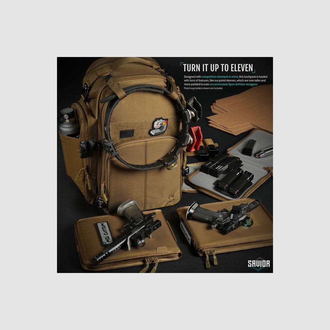 SAVIOR COMPETITION PRO S.E.M.A Rucksack TAN, Bild 4 von 4