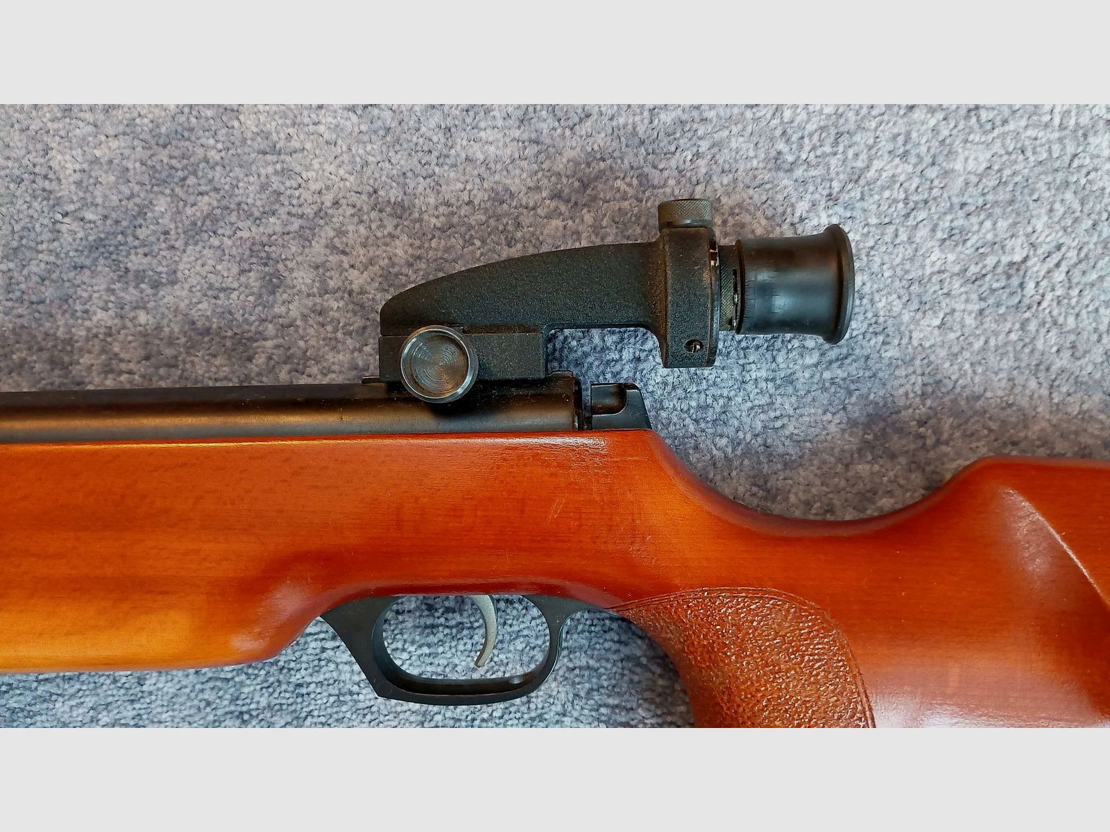 Air rifle "Klicker" from GDR production late 70s / early 80s, "Model 303 -Super", cal. 4.5 mm Diabolo, used