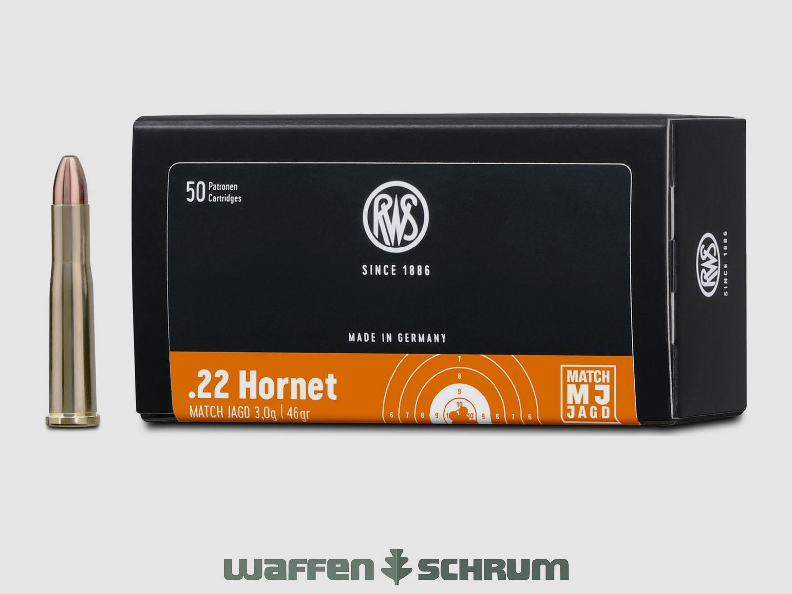 RWS Match-Jagd 3,0g - 46gr. .22Hornet