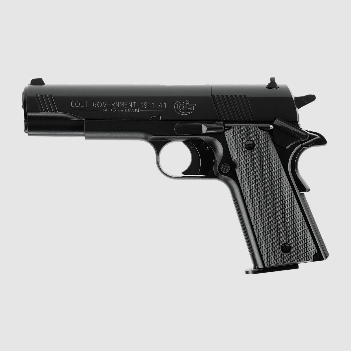 COLT Government 1911 A1 CO2 air pistol 4.5mm diabolo < 3.0 J black