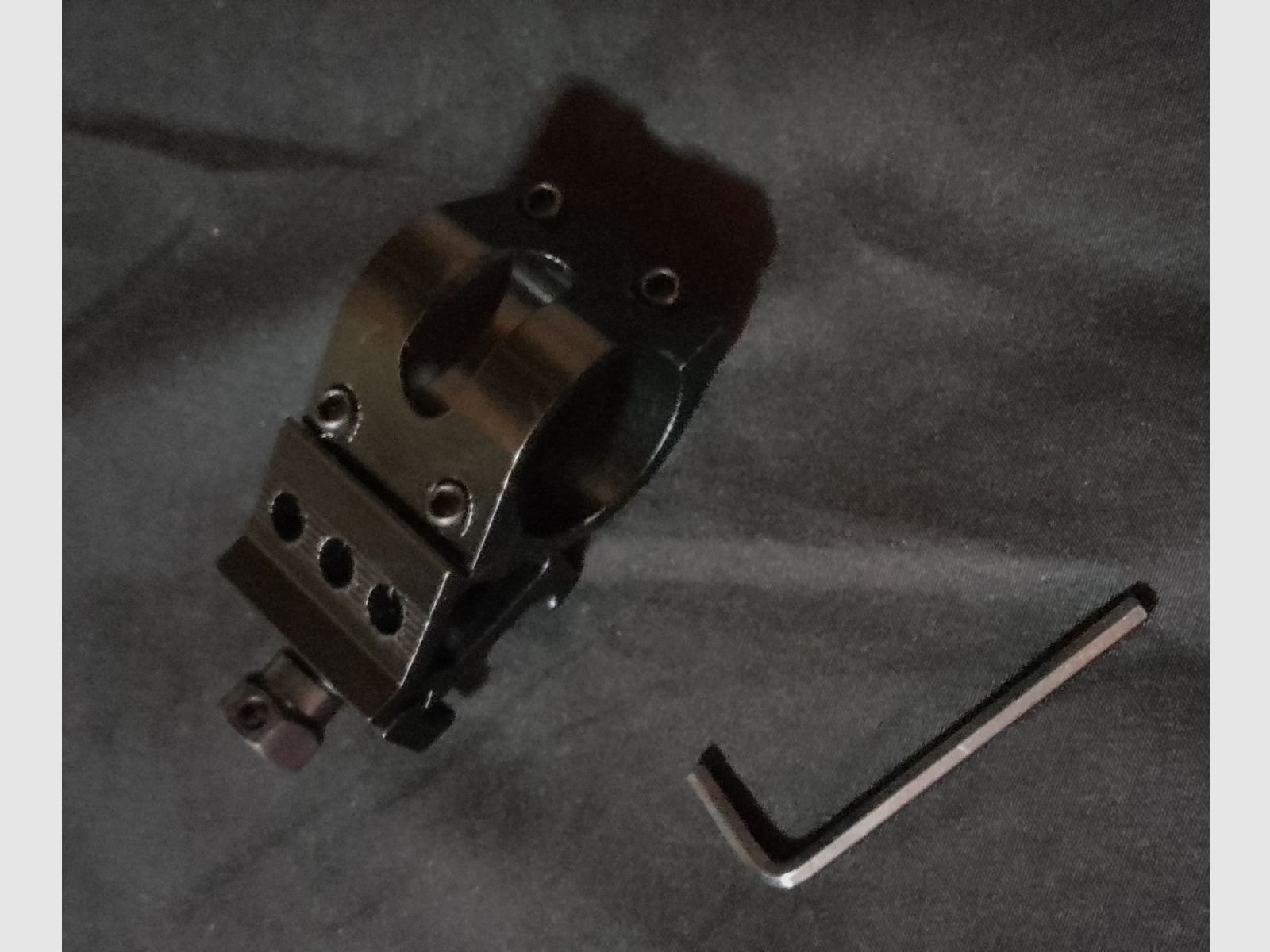 Zielfernrohr Picatinny Befestigung Montage Schnellspanner Taschenlampe 25,4mm  45° grad