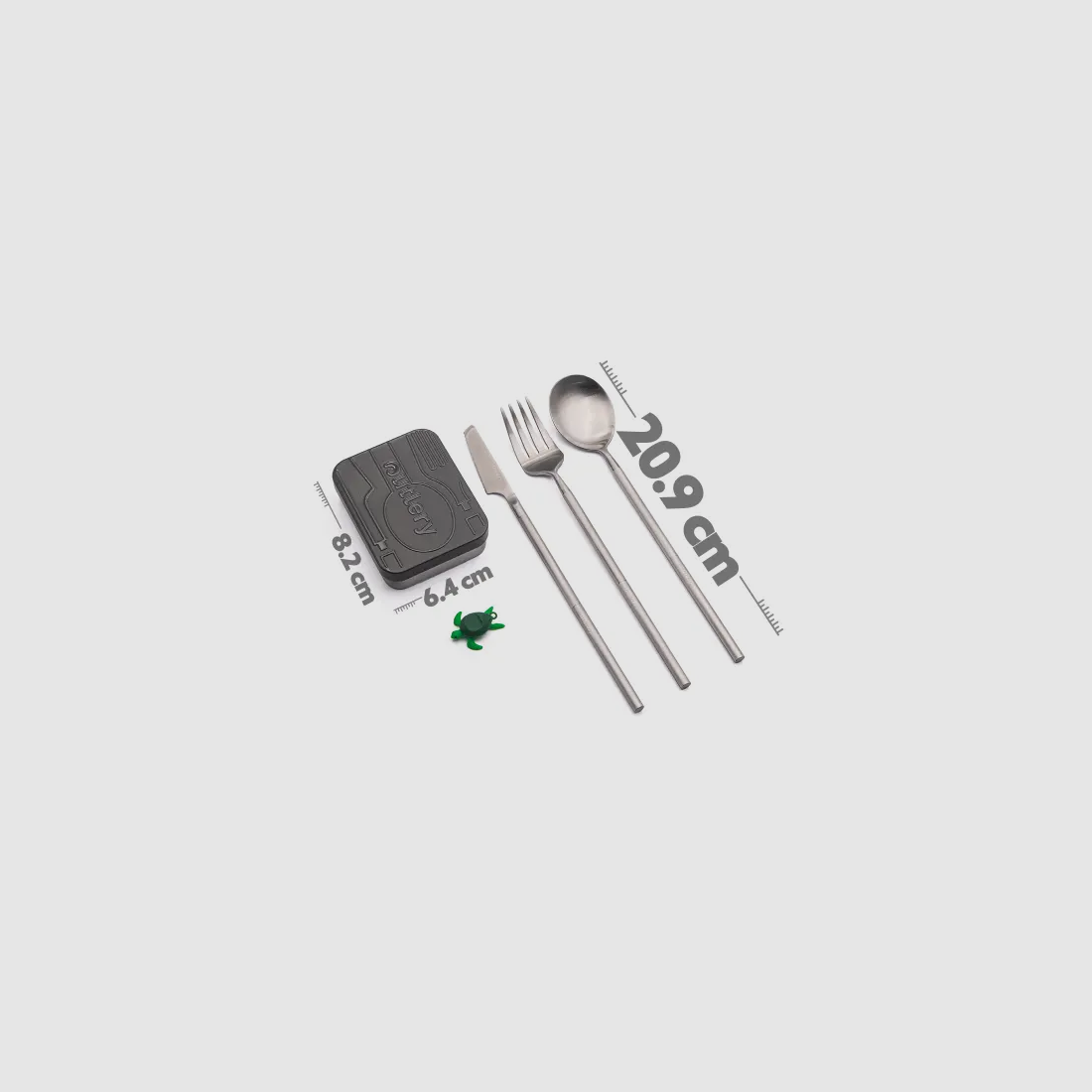Set de couverts de voyage Outlery, en acier inoxydable, format de poche, image 19 sur 19