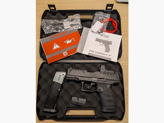 T4E Walther PDP Compact 4" .43, CO₂ < 5,0 J + Umarex RED DOT
