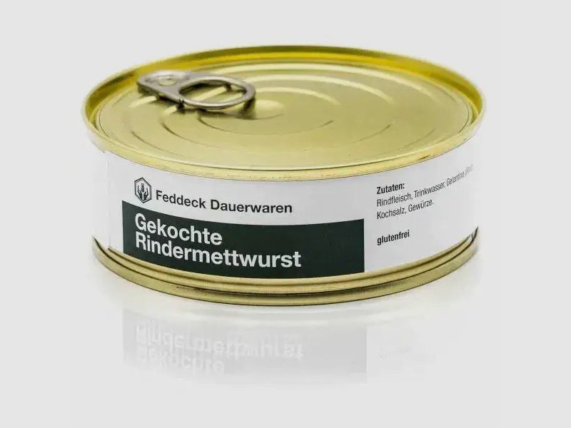 Feddeck Dauerwaren Dosenwurst Landrindermettwurst 200 g