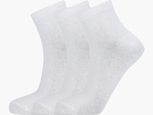 Calze da corsa Endurance Mallorca Quarter Bianche - 3-pack 43/46