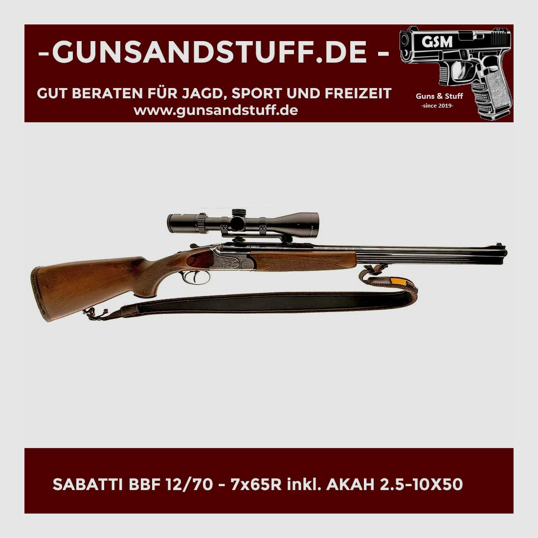 SABATTI BBF 12/70 – 7x65R inkl. AKAH 2.5-10×50
