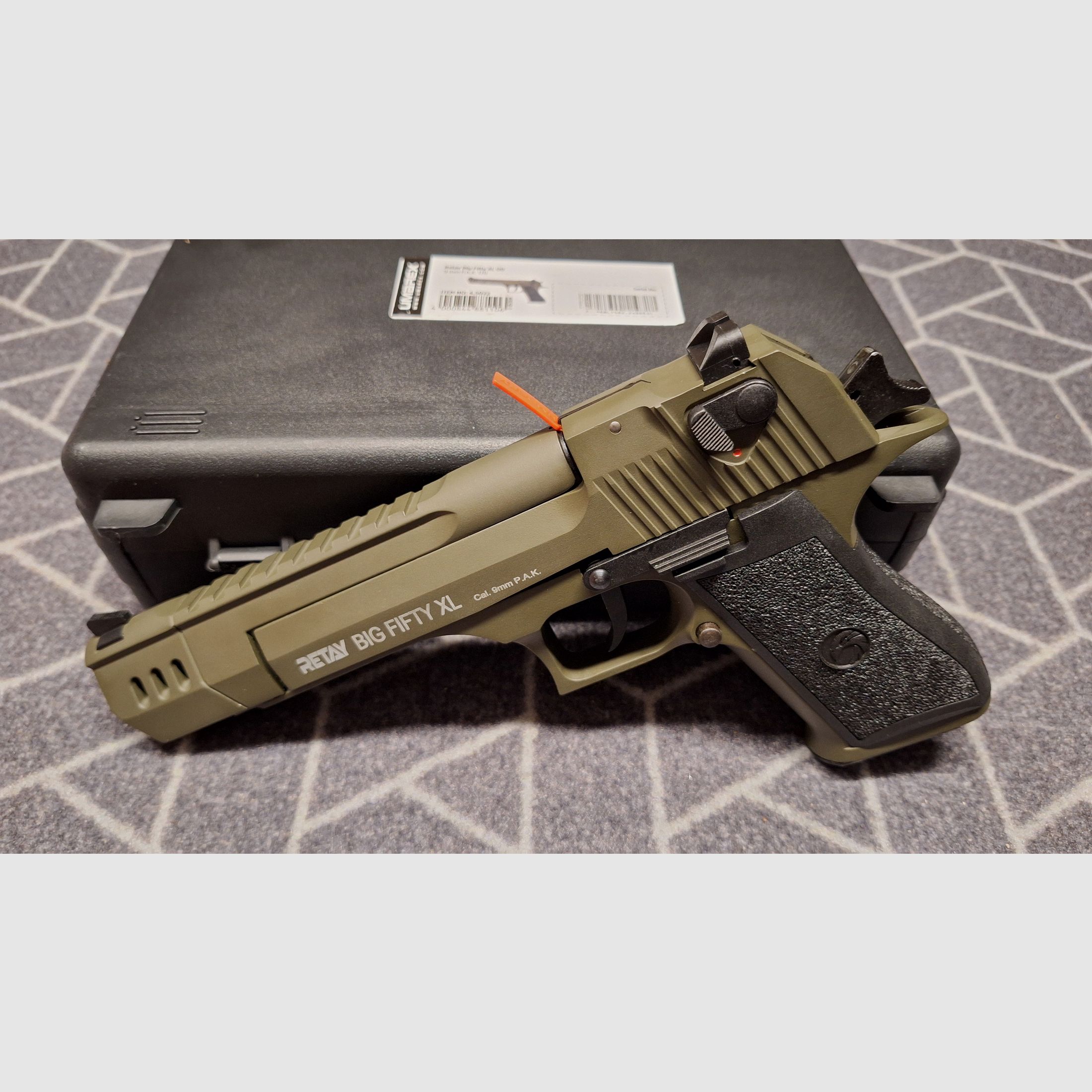 Retay Big Fifty XL Oliv Schreckschusspistole 9mm P.A.K. NEU!