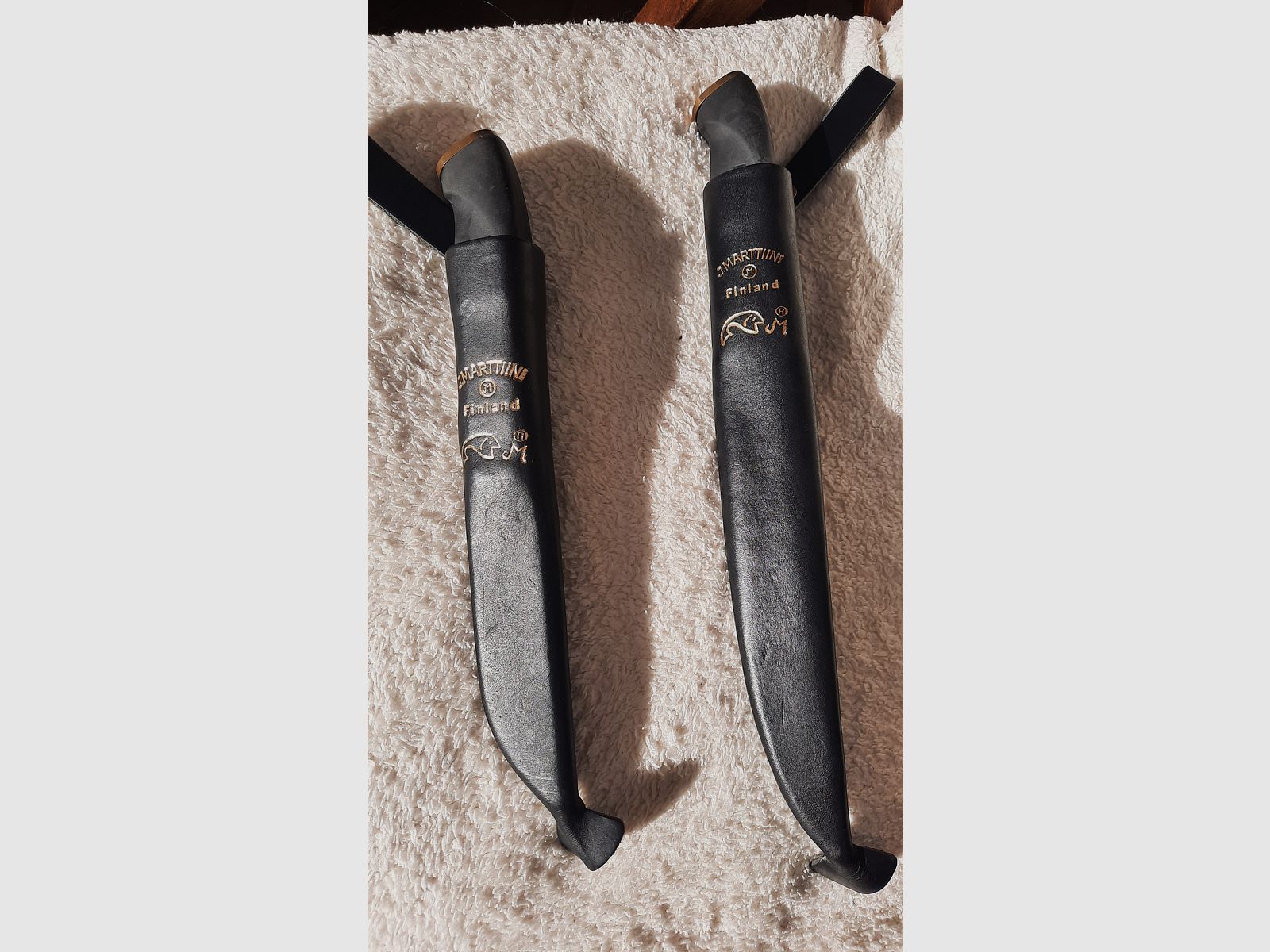 Klassisches Martini Messerset - Jagdmesser plus Filetiermesser INOX - komplett ausgerüstet.