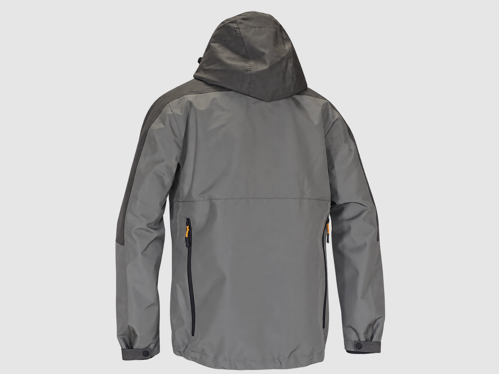 Chaqueta impermeable Benisport Garúa caqui con capucha, imagen 2 de 3