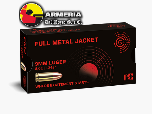 GECO 9 LUGER 124 FULL METAL JACKET
