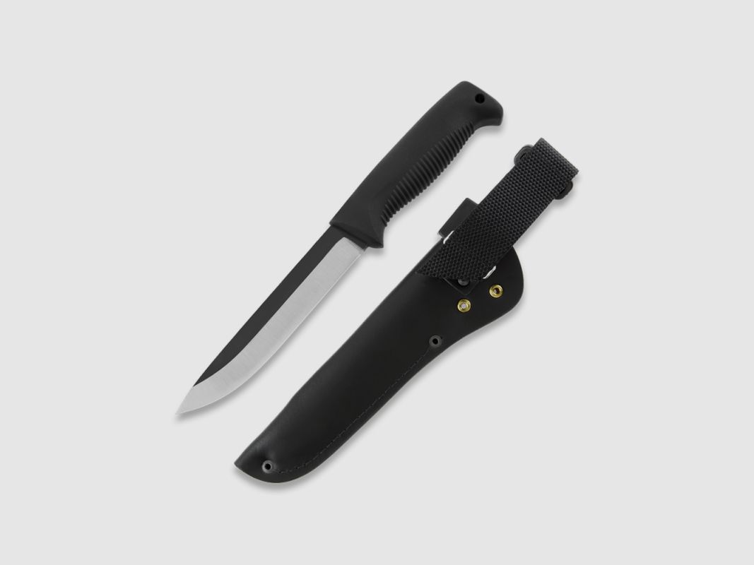 Peltonen Knives M95 Ranger Puukko Sissipuukko FJP143 unbeschichtet Lederscheide schwarz