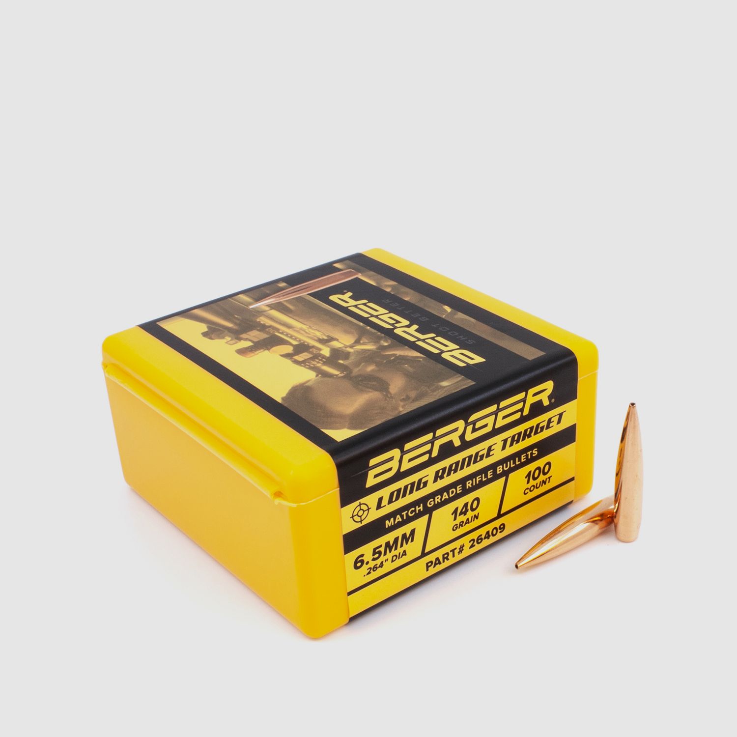 Berger Bullet 6.5mm/.264 Long Range BT Target 140GR 100 Pieces