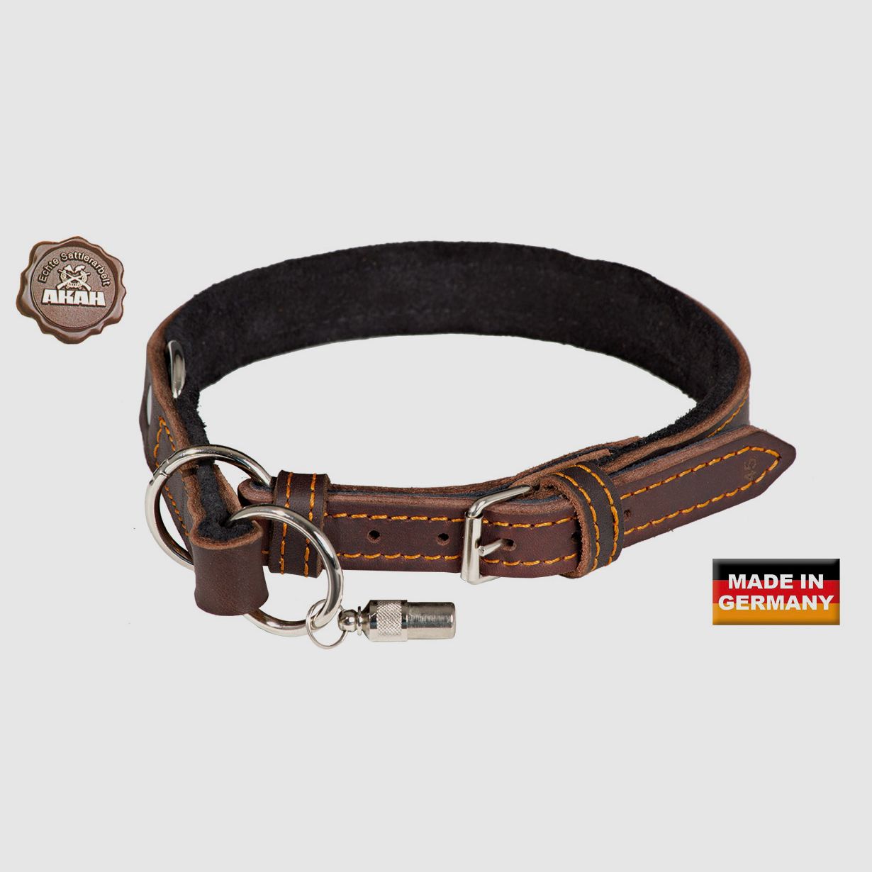 AKAH Würger avec limite en cuir huilé