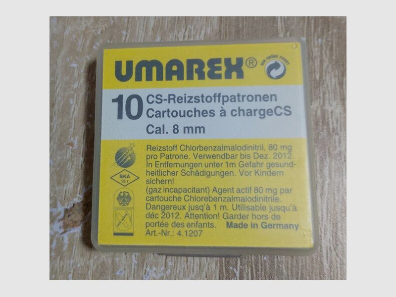 Umarex CS Gaspatronen Kal. 8 mm Knall