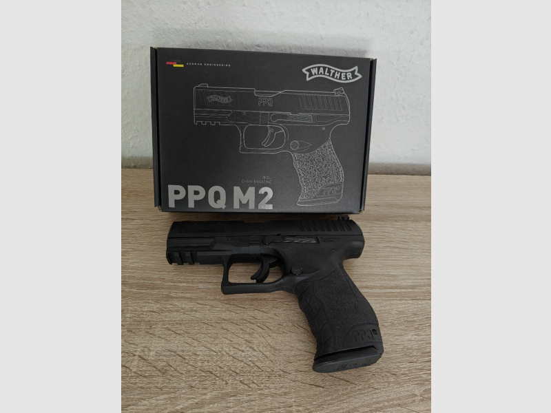 Walther PPQ M2 CO2-Luftpistole Blowback Kal. 4,5mm Diabolo Metallschlitten schwarz