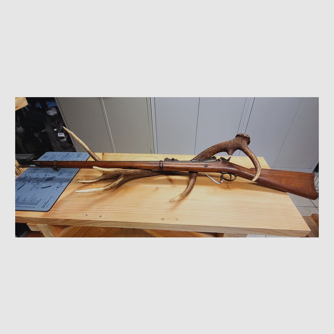 Springfield 1878 mit Original Munitionstasche