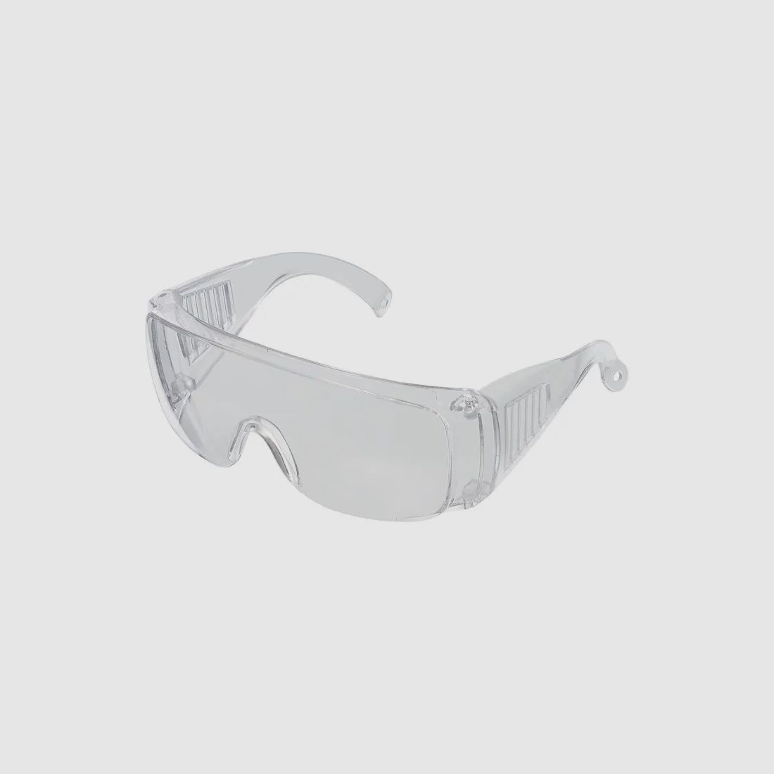Schutzbrille Klarglas mit Seitenschutz und Belüftungsschlitzen