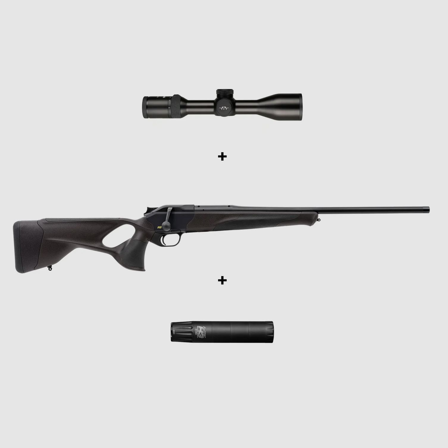 Complete package: Blaser R8 Ultimate + Blaser B2 2-12x50 ICS + A-TEC H3