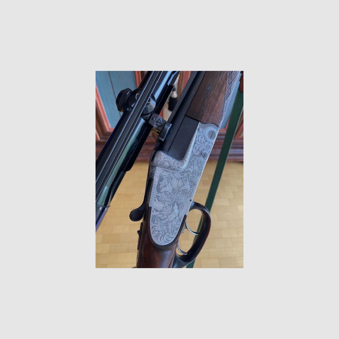 Krieghoff Ulm BBF Bockbüchsflinte mit Wechsellauf Kaliber 6,5x57R 20/76 Magnum WL 16/70 im Gewehrkoffer Waffenkoffer top Zustand Holland & Holland Seitenschlosse