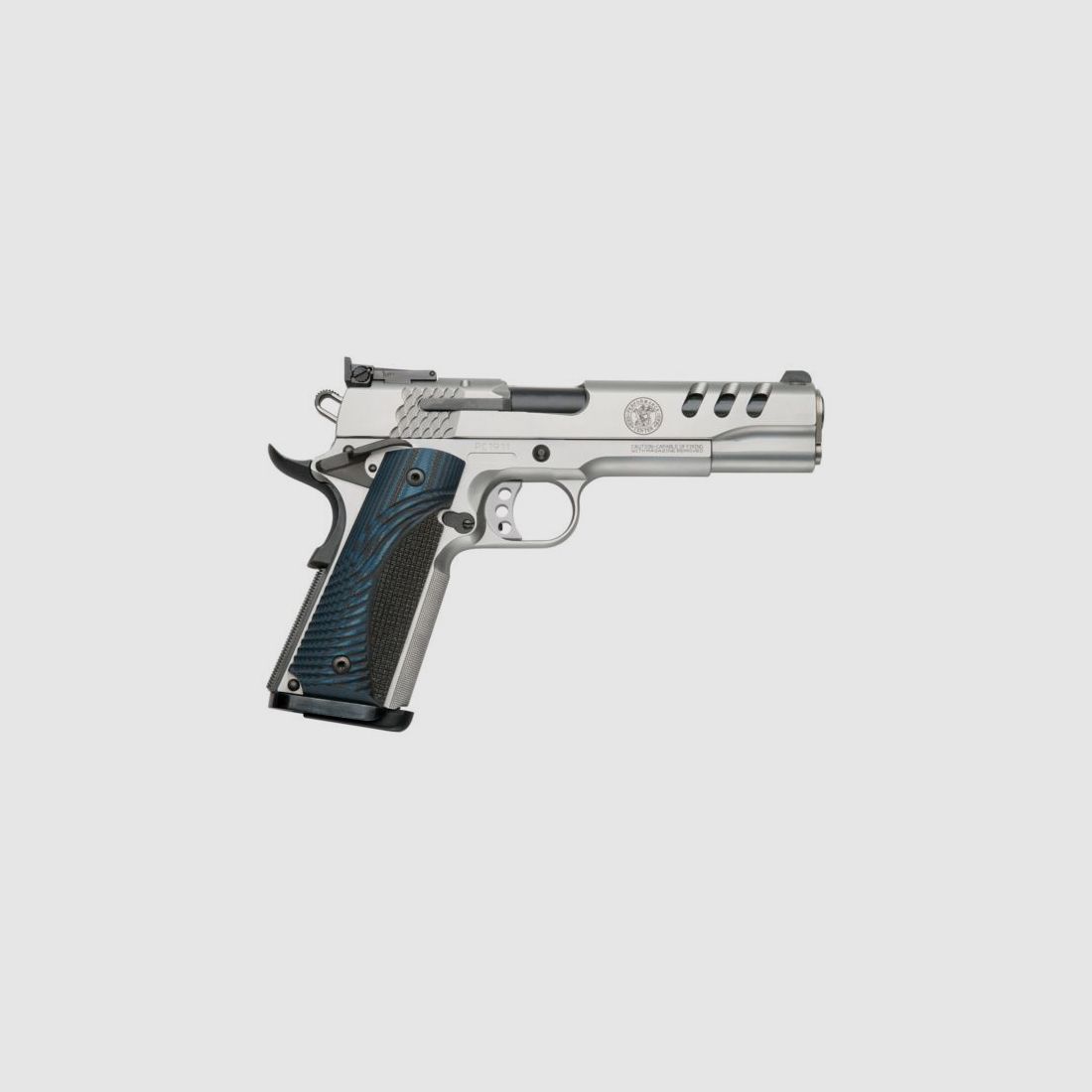 Smith & Wesson Pistole SW1911 silber 5" Kal.45 ACP, Bild 4 von 4