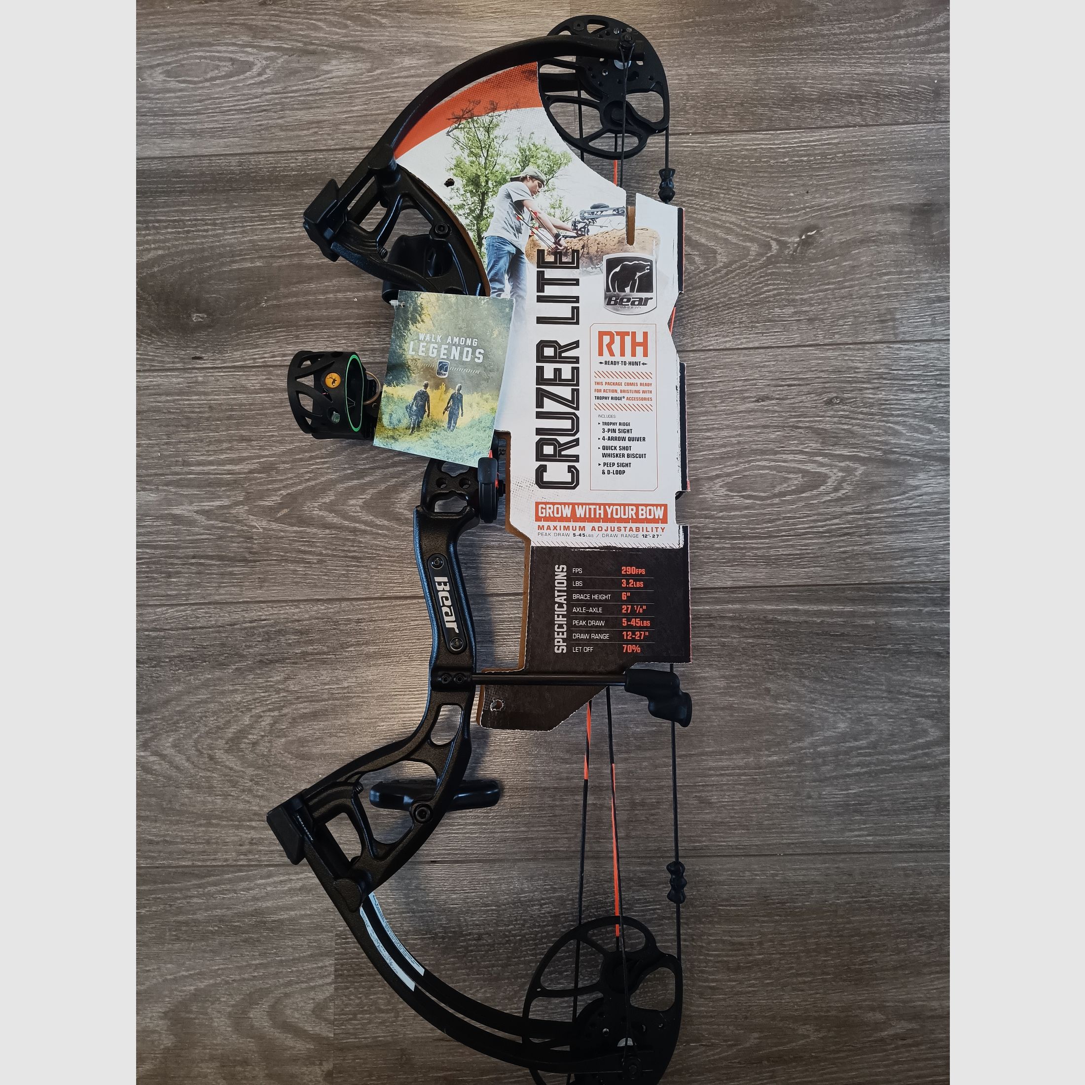 Compound bow BEAR Cruizer Lite RTH new! Sport bow