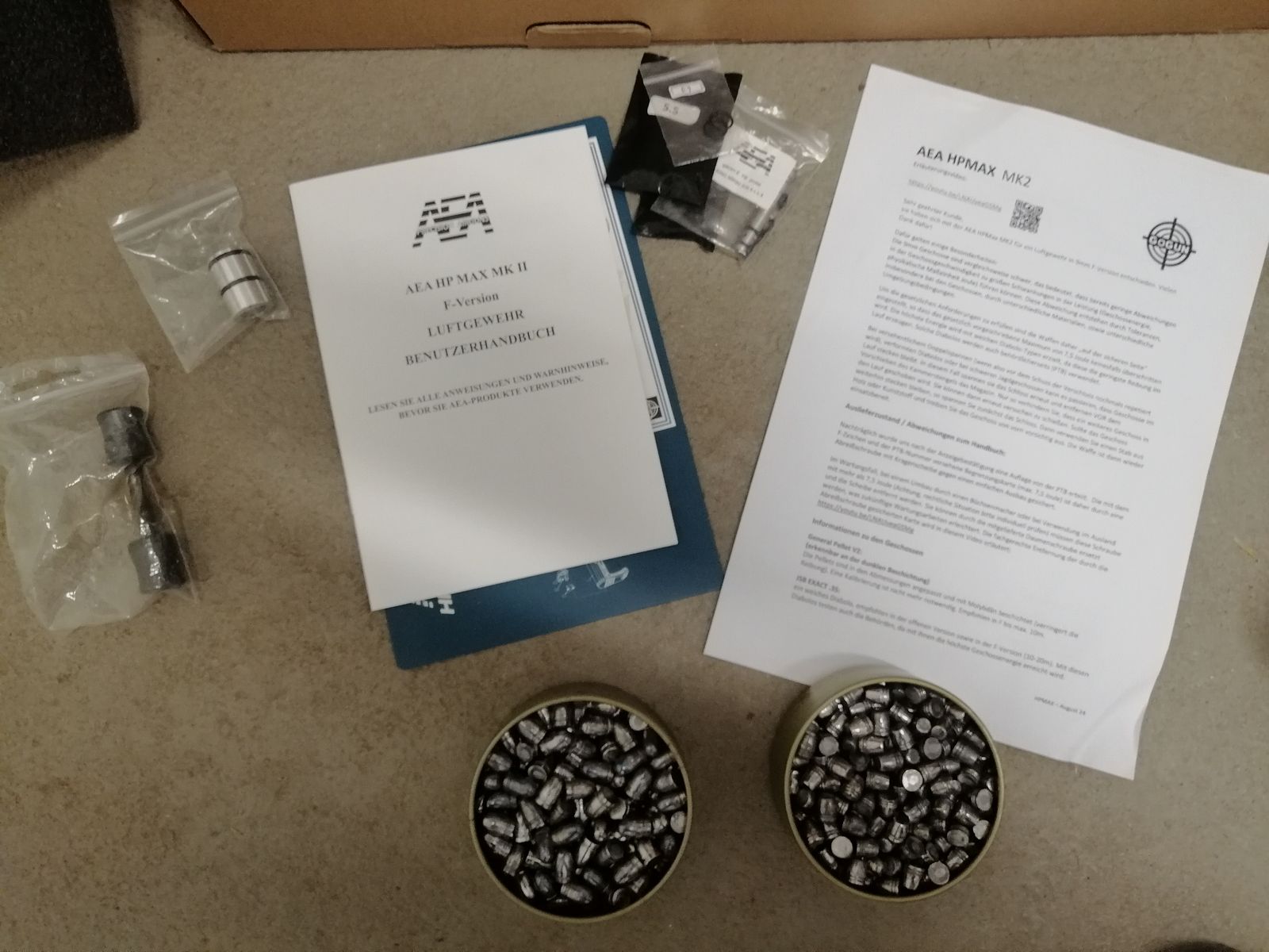 HP Max Mk2 mit Waffenkoffer und ca. 500 Slugs 