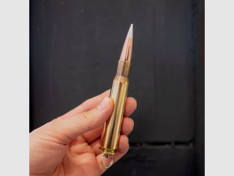 SCHLÜSSELANHÄNGER ".50BMG" - 12,7x99MM- SILVER TIP